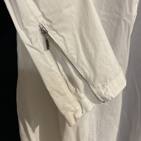 Zoey white zipper tunic size medium women’s - Picture 6 of 8